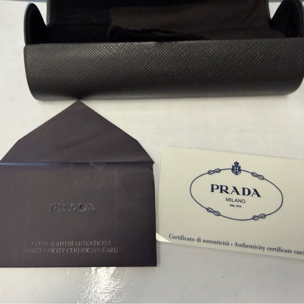 Prada Black and Silver Eyeglasses - Picture 4 of 5